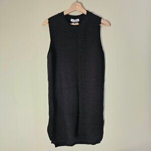 Native Youth Longline Sleeveless Knit Sweater Dress - 2016 - Black - Sz XS - NWT